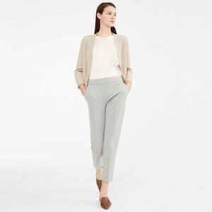 NEW Max Mara Pegno Viscose Jersey High Rise Trouser Pant Heather Grey 10